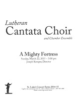 Lutheran Cantata Choir 3/22/15