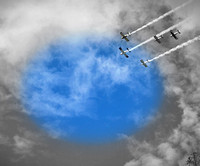 Flyover to Blue